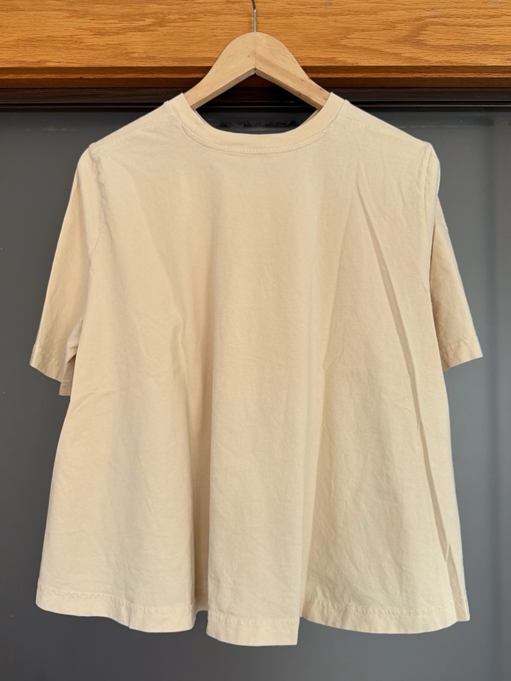 COS Butter Yellow Crew Neck Short Sleeve Tee - Picture 3 of 5